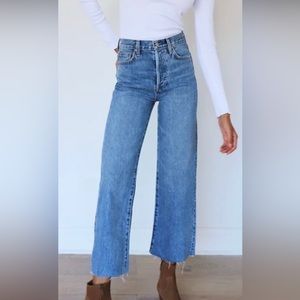 DENIM FORUM The Farrah High Rise Wide Leg 28L Size 29